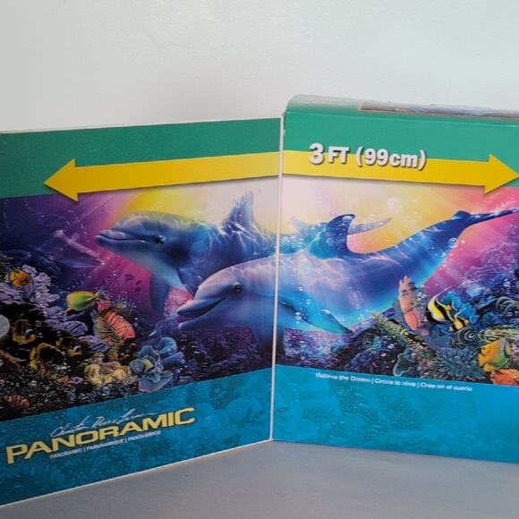 NIB Christian Reese Lassen Believe the Dream Panoramic Jigsaw Puzzle - Picture 3 of 7